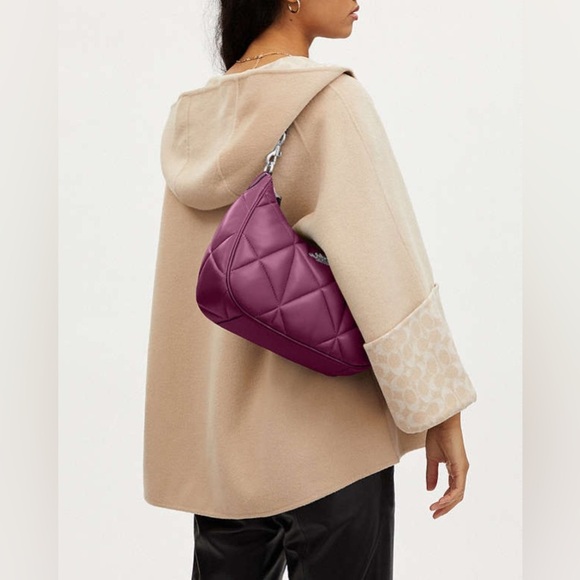 Teri Hobo Bag With Puffy Diamond Quilting - Picture 3 of 6